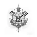 croix de lorraine  tattoo design idea