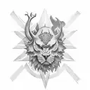 croix de lorraine  tattoo design idea