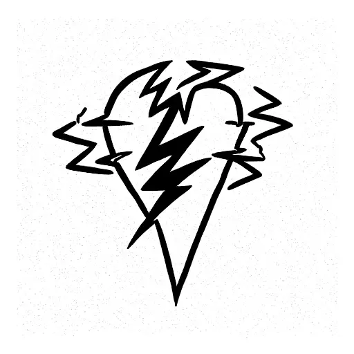Bright Ideas Custom Tattooing : Little lightning bolt from a while back....