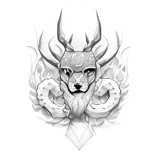 strength and loyalty  tattoo design idea