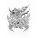 words tattoo with strength and loyalty  tattoo design idea