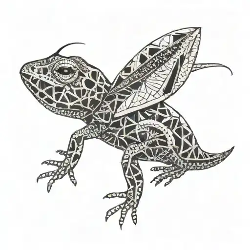 vocan nicaragua reptiles or insects tattoo design idea
