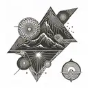 volcano nicaragua reptiles tattoo design idea