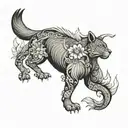 vocano nicaragua animals hidden within tattoo design idea
