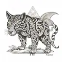 vocano nicaragua animals hidden within tattoo design idea