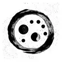 Moon phases tattoo design idea