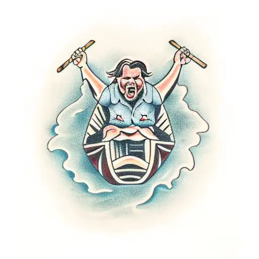 meat loaf in a canoe tattoo design idea