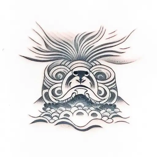 meat loaf in a canoe tattoo design idea