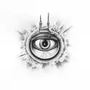 Eye of Horus tattoo design idea