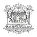 the last supper tattoo on the inside side of the triceps in the arm  tattoo design idea