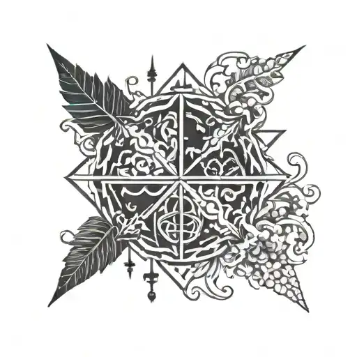 Nordic symbols of entropy tattoo design idea