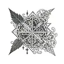 Nordic symbols of entropy tattoo design idea