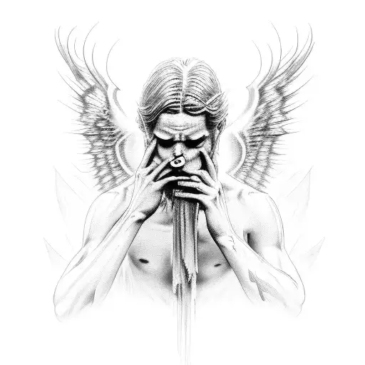 25 Dramatic Fallen Angel Tattoos