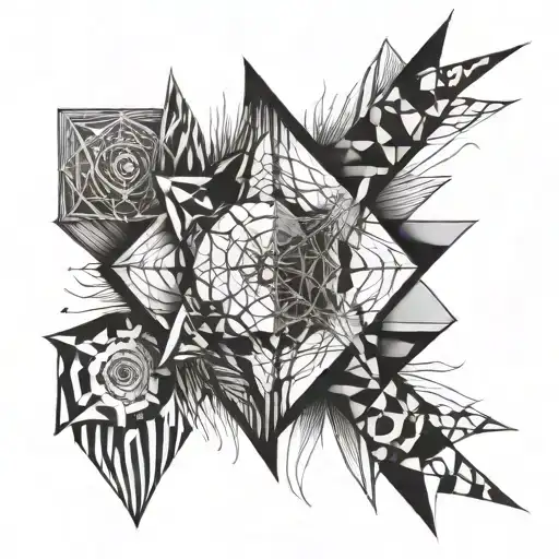 tim burton style tattoo design idea