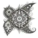 tim burton style tattoo design idea