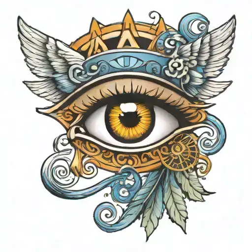 eye of isis  tattoo design idea