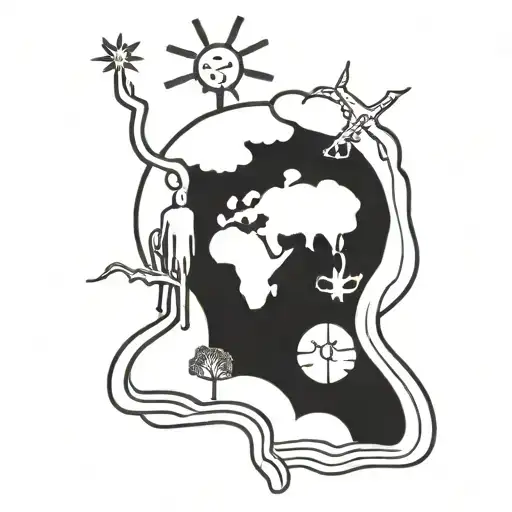 Climate change tattoo design idea