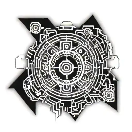 air bender symbol tattoo design idea