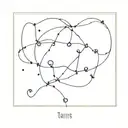 Pisces Taurus intertwined constellation  tattoo design idea