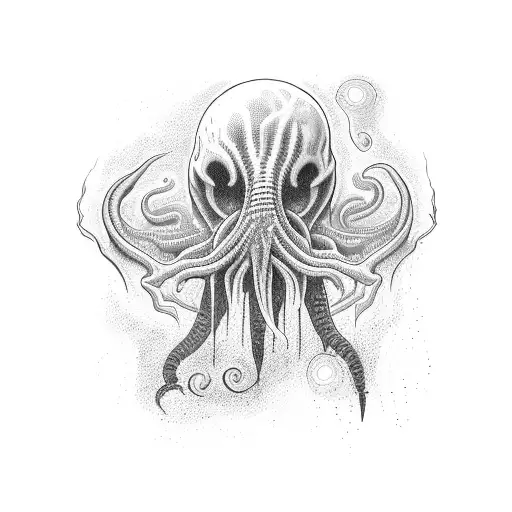 mind flayer  tattoo design idea