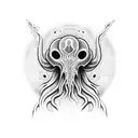 mind flayer  tattoo design idea