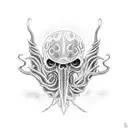 mind flayer  tattoo design idea