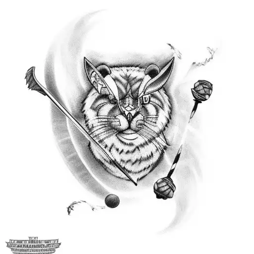 Design a tattoo showcasing the strength and agility of lacrosse players tattoo design idea