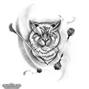Design a tattoo showcasing the strength and agility of lacrosse players tattoo design idea