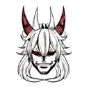 Hannya mask tattoo design idea