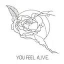 You feel alive At least you think that life Is something in you What do we know? Carolina Liar California Bound tattoo design idea