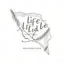 You feel alive At least you think that life Is something in you What do we know? Carolina Liar California Bound tattoo design idea