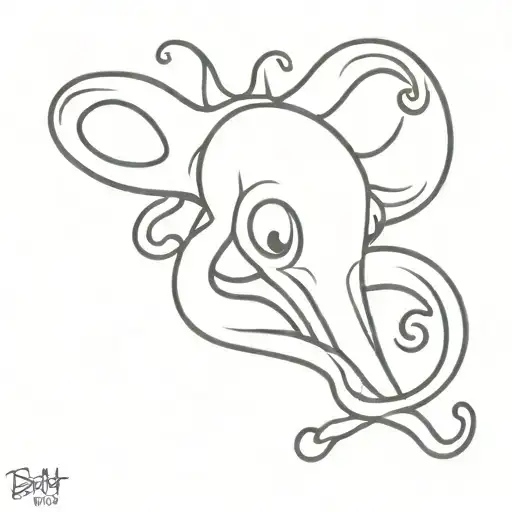 Betty Boo Octopussy tattoo design idea