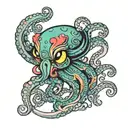 Betty Boo Octopussy tattoo design idea