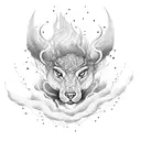 thunderstorm tattoo design idea