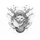 thunderstorm tattoo design idea
