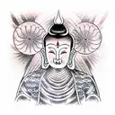 buddhist  tattoo design idea