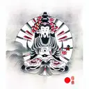 buddhist  tattoo design idea