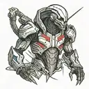 Mass Effect Reaper tattoo design idea