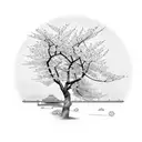 Cherry Blossom tree tattoo design idea