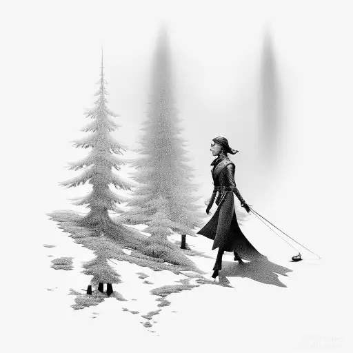 And as we wind on down the road Our shadows taller than our soul There walks a lady we all know Who shines white light a tattoo design idea