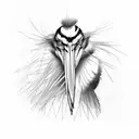 herons bird tattoo design idea