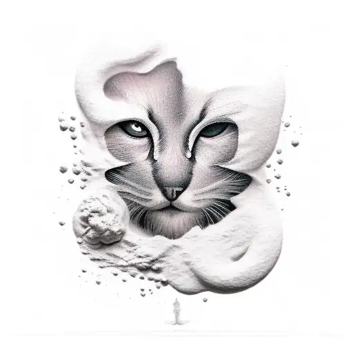 shadows and dust tattoo design idea