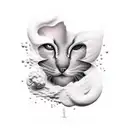 shadows and dust tattoo design idea