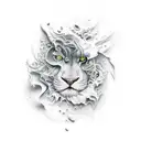 shadows and dust tattoo design idea