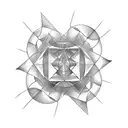 shadow and dust tattoo design idea