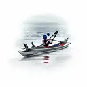 rowing  tattoo design idea