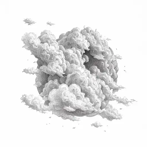 Mandela clouds  tattoo design idea