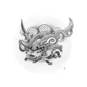 raijin  tattoo design idea