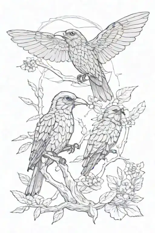 Tatoo bird Rust Cohle from true detective and tatoo Ellie's cicada from the last of us tattoo design idea