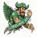 Ireland Rugby tattoo design idea